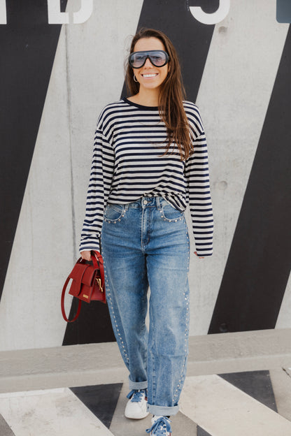 STRIPED LONGSLEEVE NAVY