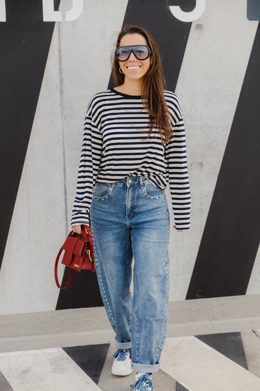 STRIPED LONGSLEEVE NAVY