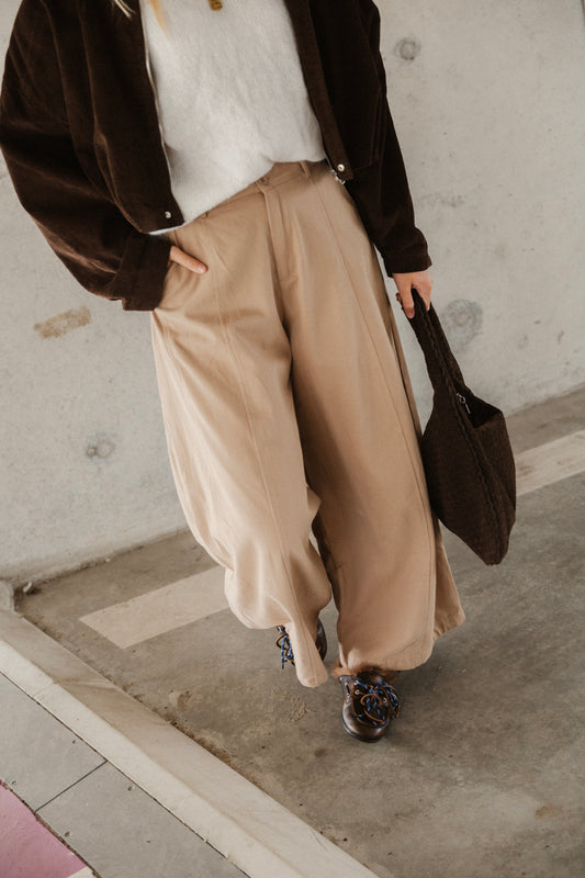 ANNA TROUSERS TAUPE
