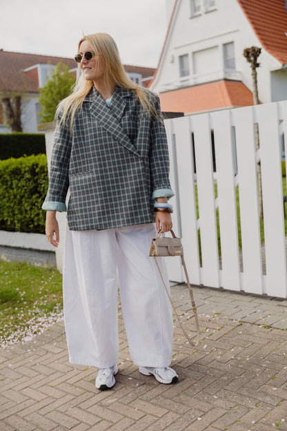 ALIX BLAZER CHECKERED BLUE