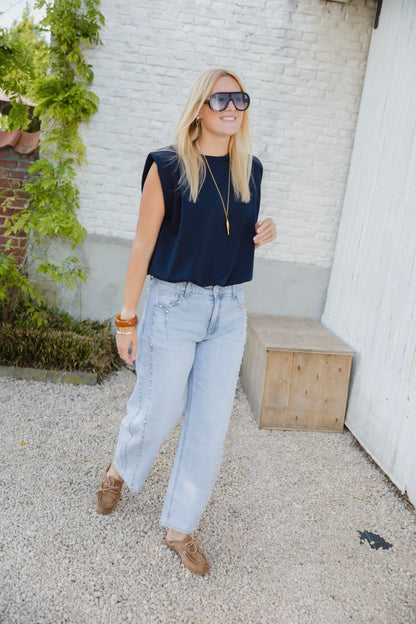 STUD BALLOON JEANS