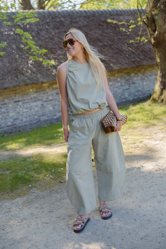 HARPER BALLOON TROUSERS KAKI