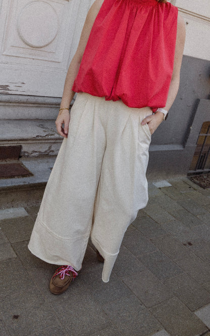 LOLA TROUSERS ECRU