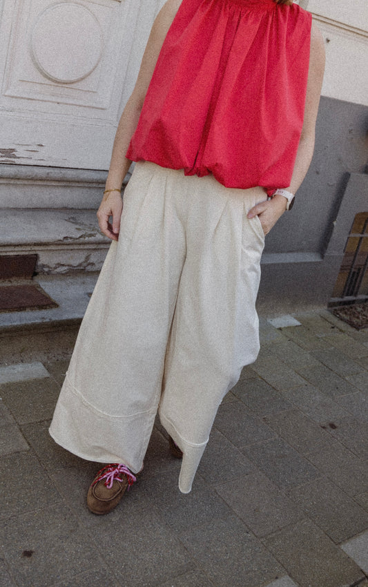 LOLA TROUSERS ECRU