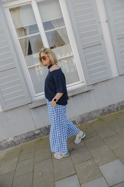 BILLIE CHECKERED TROUSERS