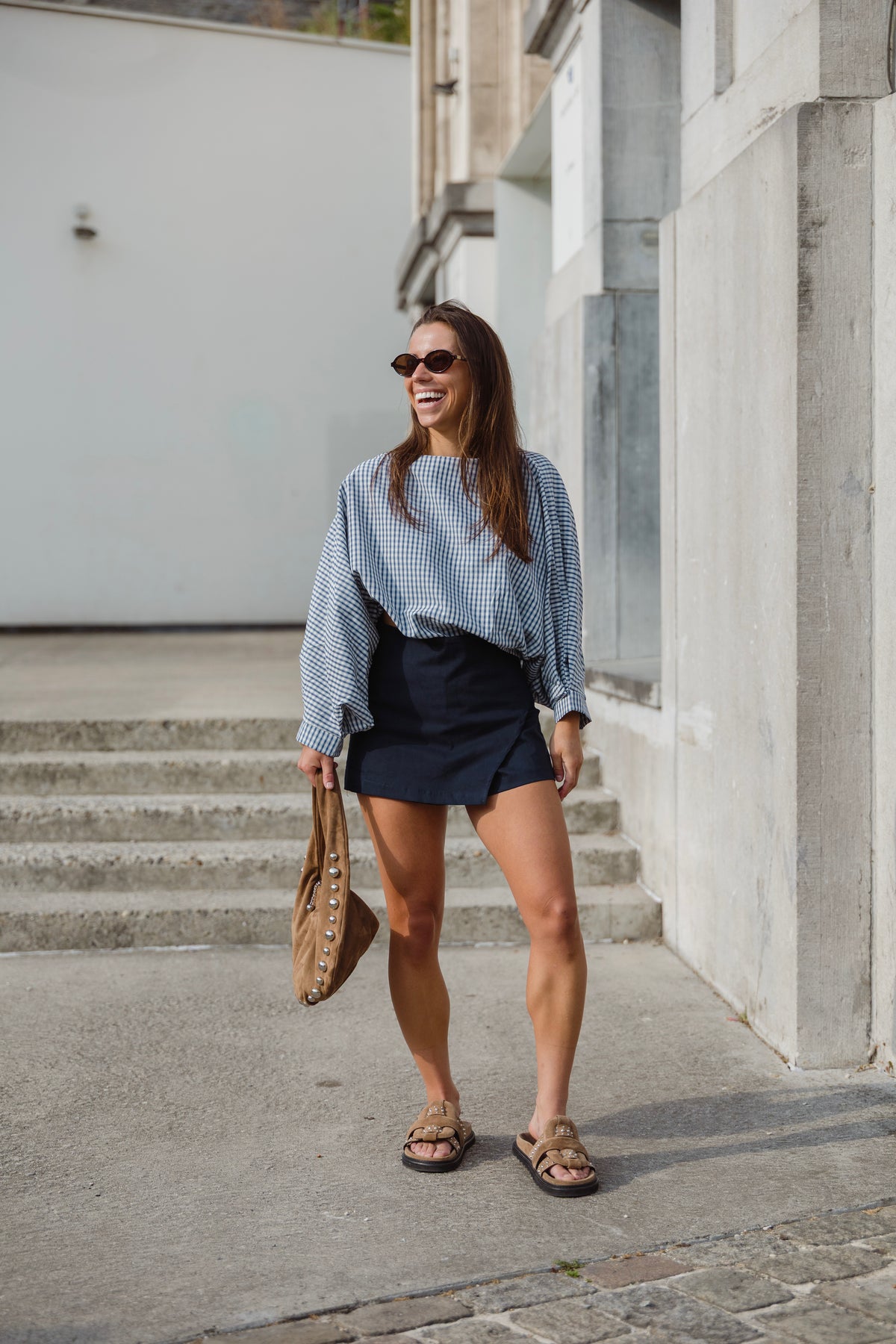JUNE BLOUSE MARINE