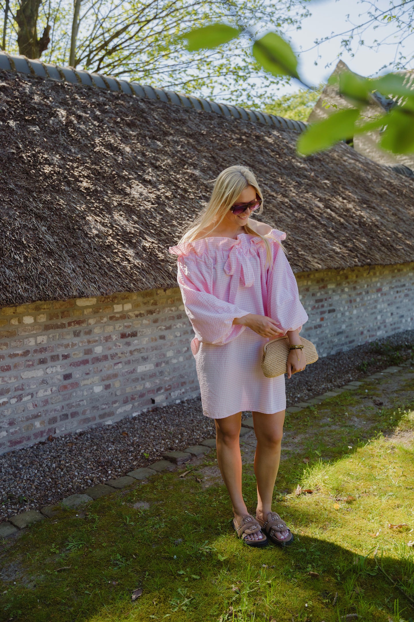 VICHY DRESS PINK