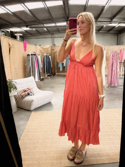 ROMANTIC DRESS CORAL