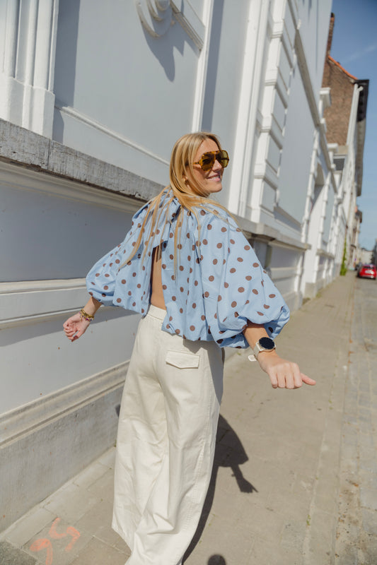 POLKA DOT BLOUSE