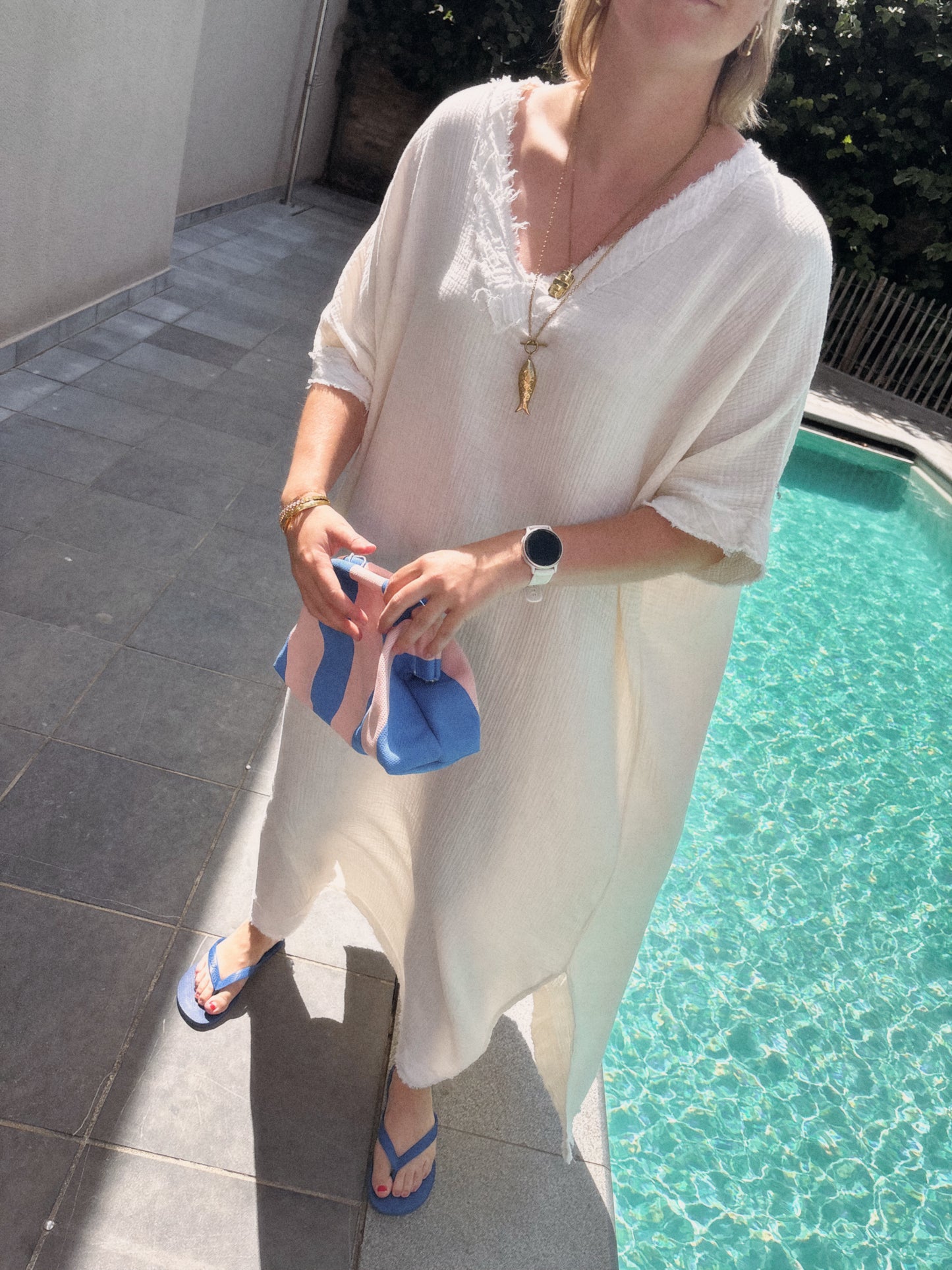 MARIE LONG DRESS ECRU