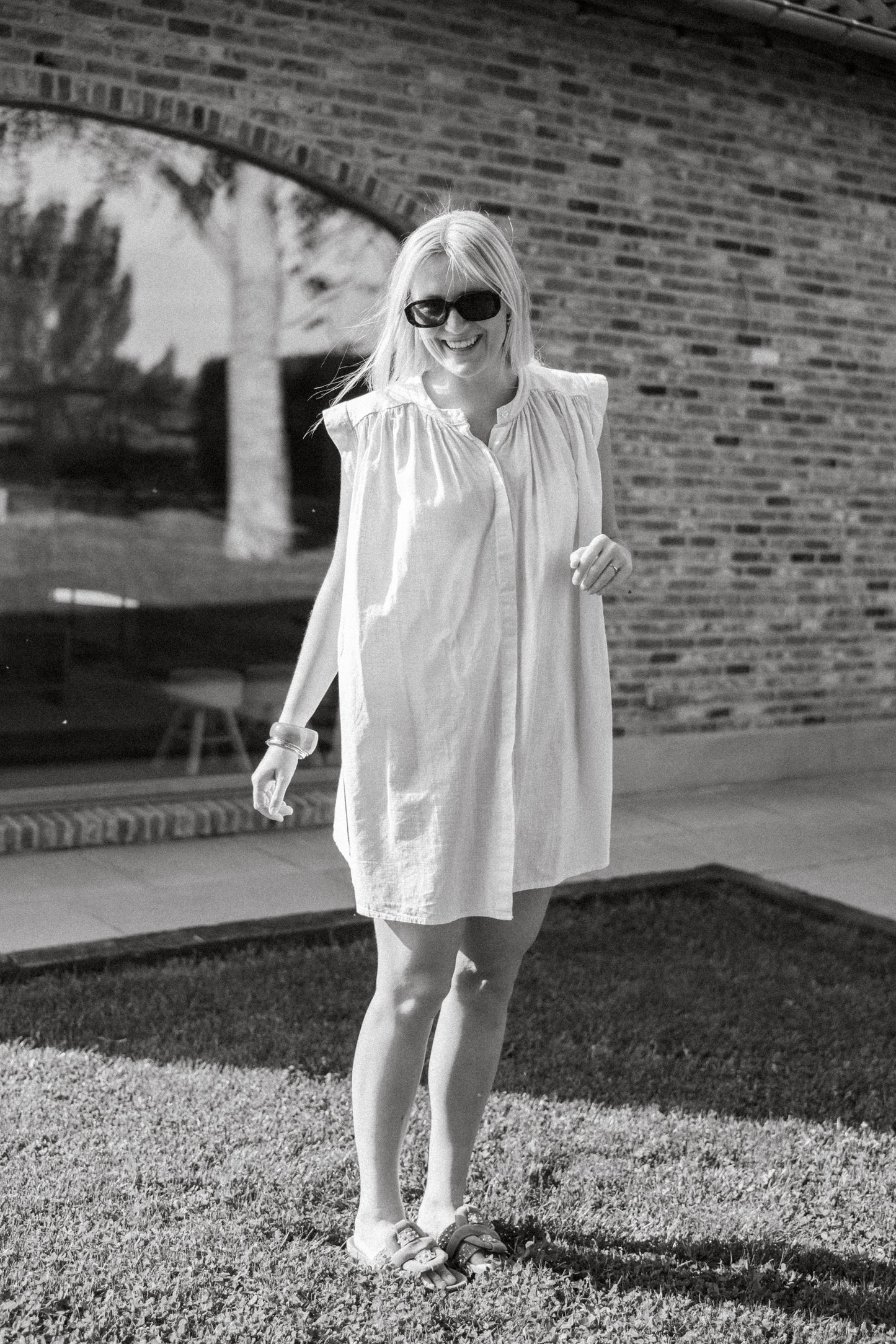 MEGAN ECRU DRESS