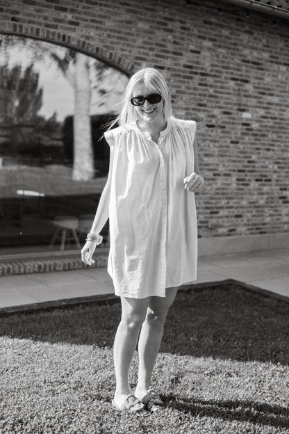 MEGAN ECRU DRESS