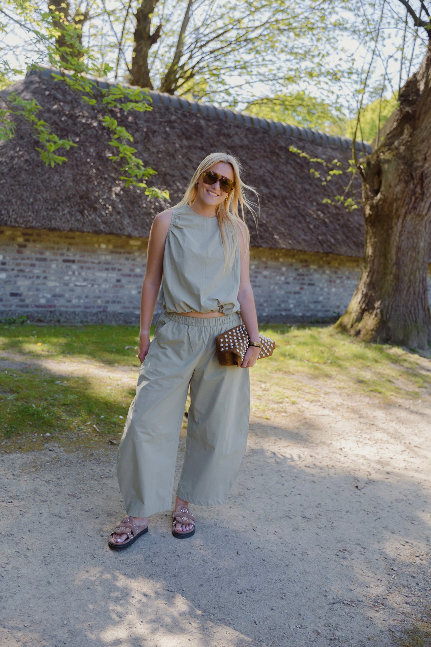 HARPER BALLOON TROUSERS KAKI