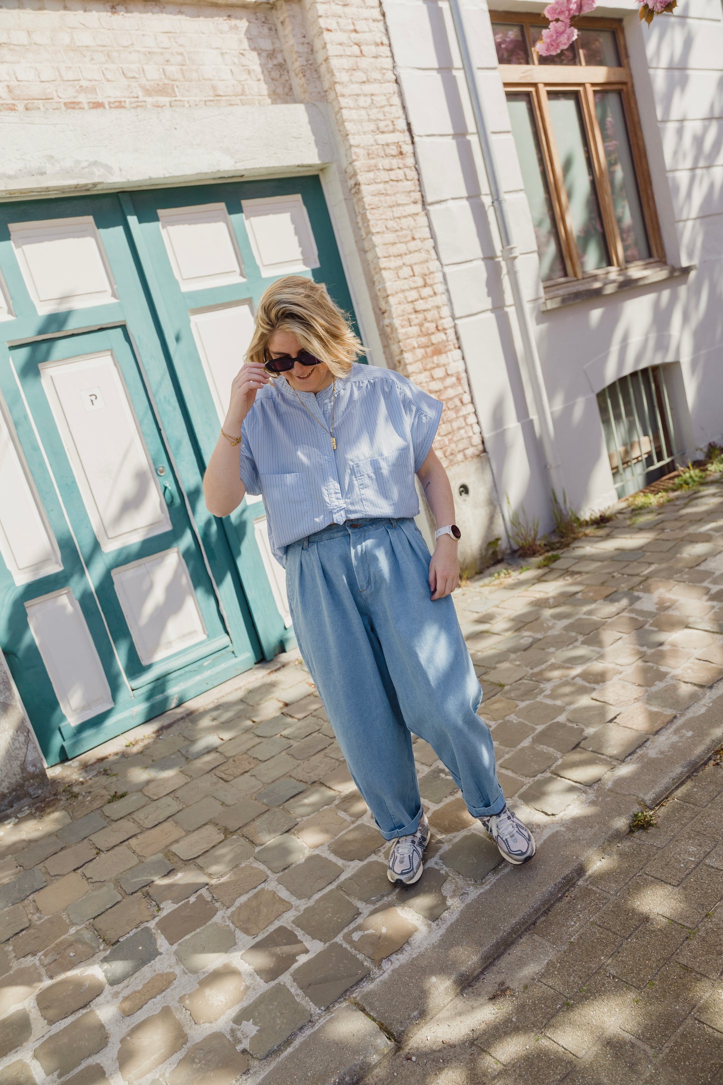 ELLIE STRIPED BLOUSE