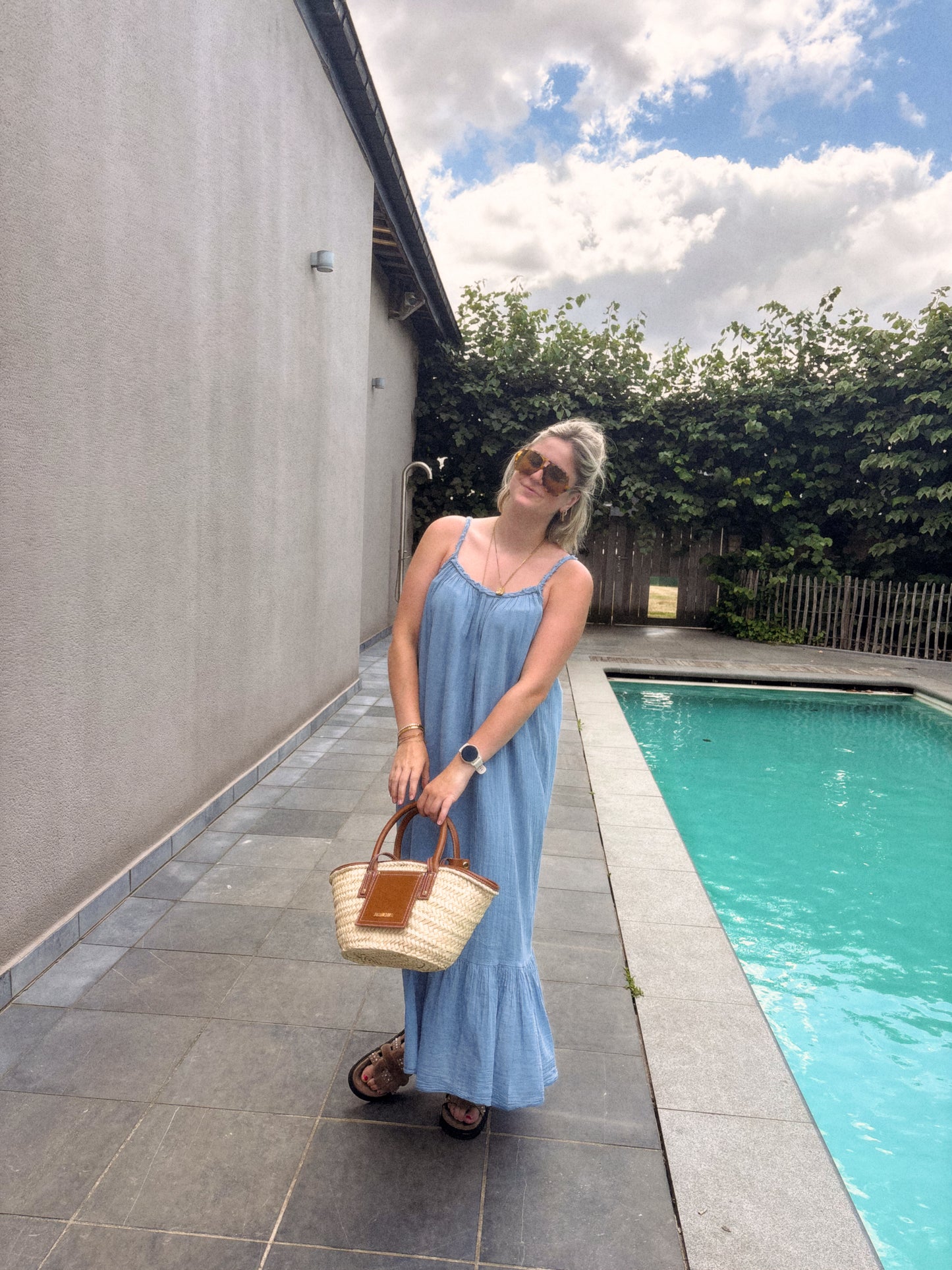 ODILE DRESS BLUE
