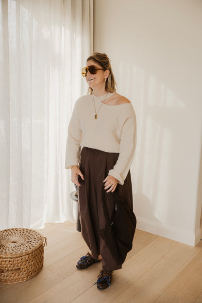 AVA KNIT ECRU
