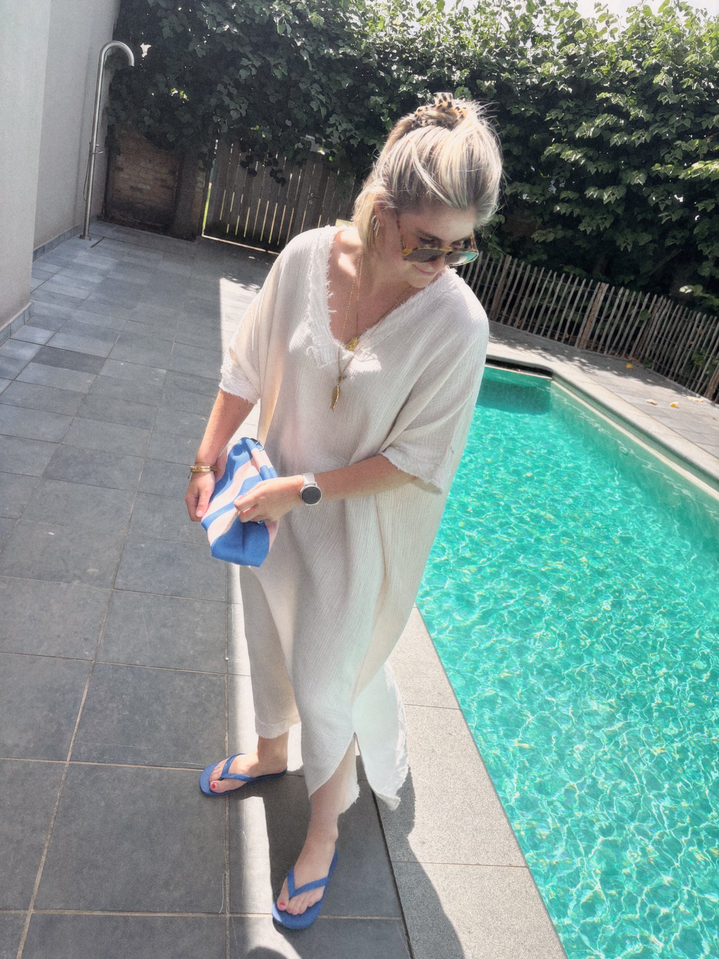 MARIE LONG DRESS ECRU