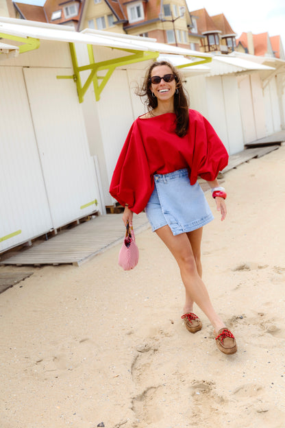 JUNE BLOUSE RED