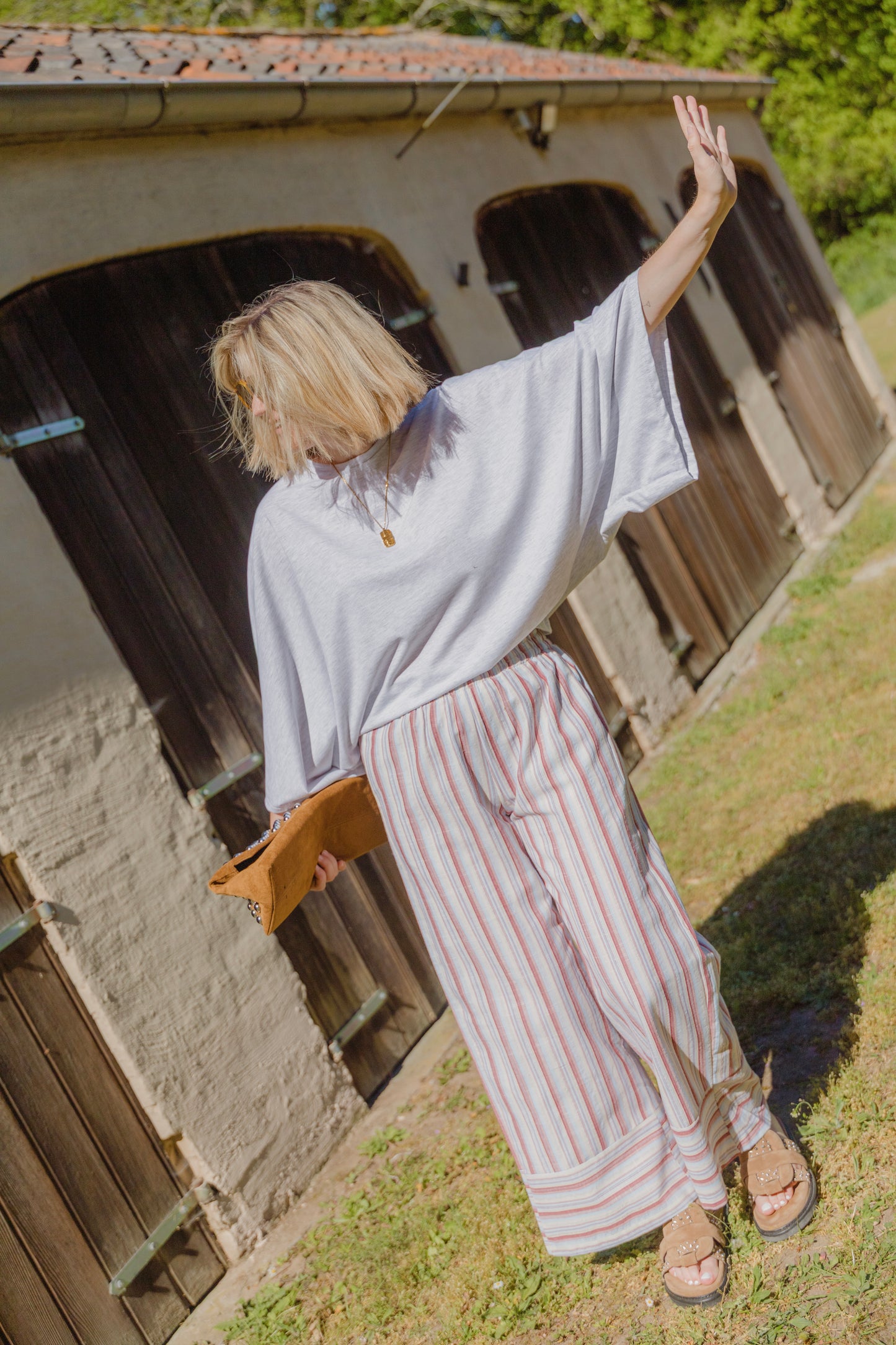 EVI STRIPED TROUSERS