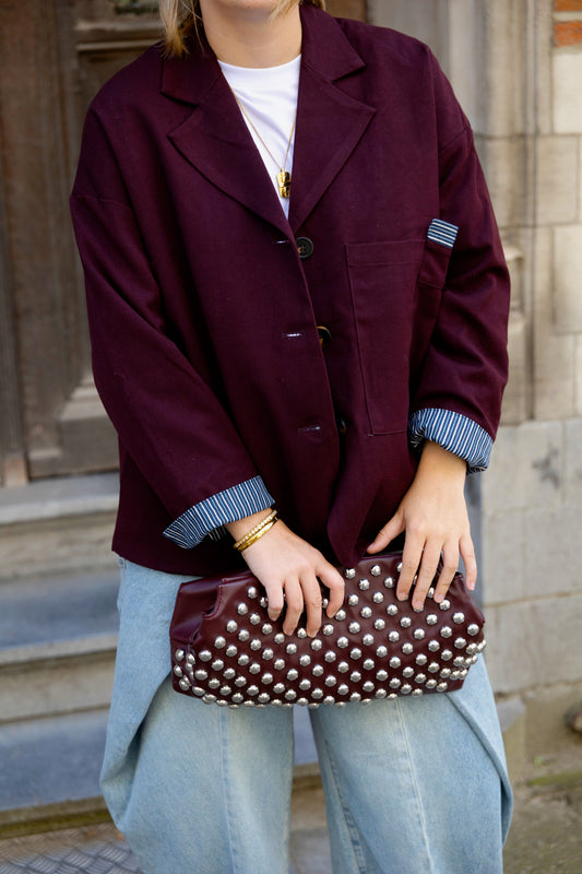 TESS BLAZER BORDEAUX