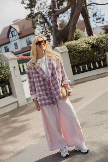 ALIX BLAZER CHECKERED PINK