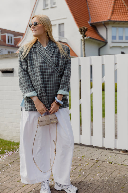 ALIX BLAZER CHECKERED BLUE