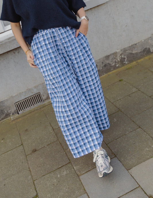 BILLIE CHECKERED TROUSERS