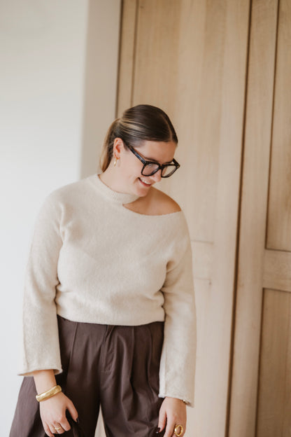 AVA KNIT ECRU