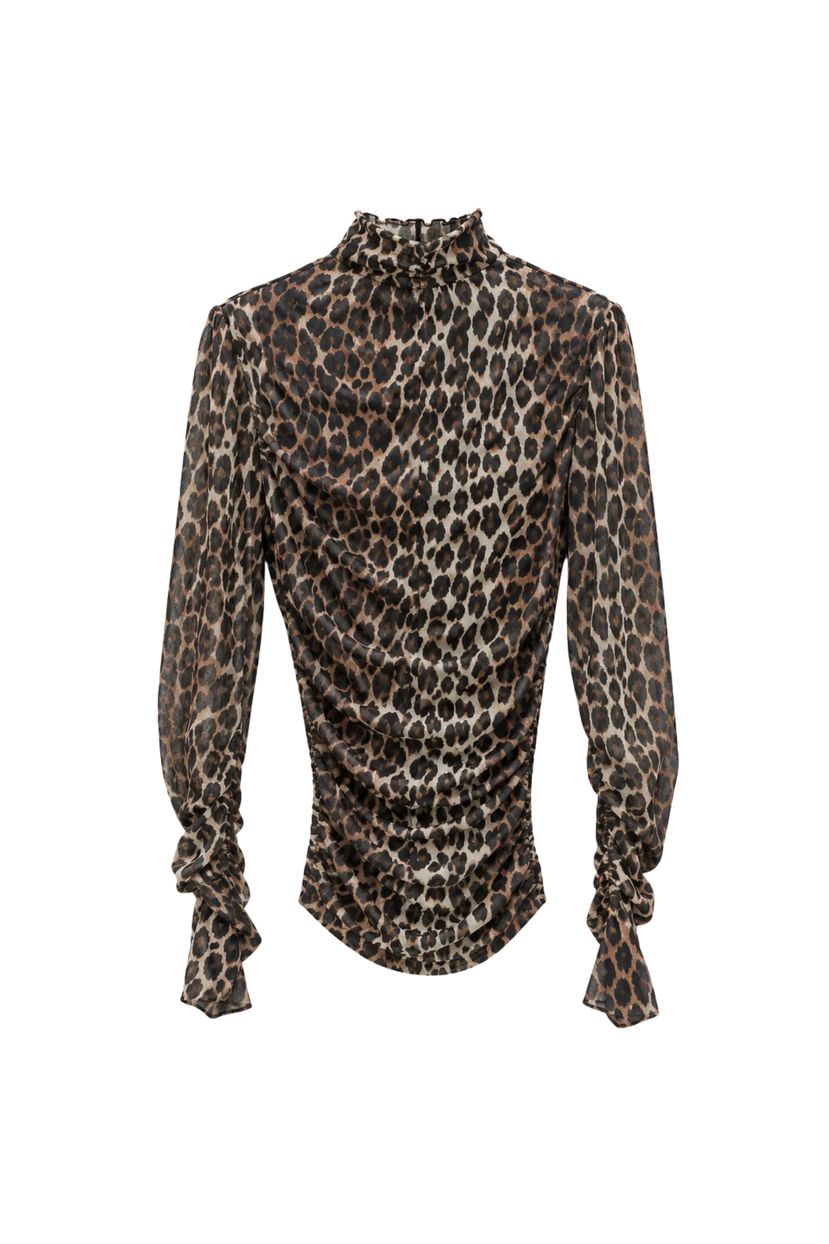 LEOPARD MESH TOP