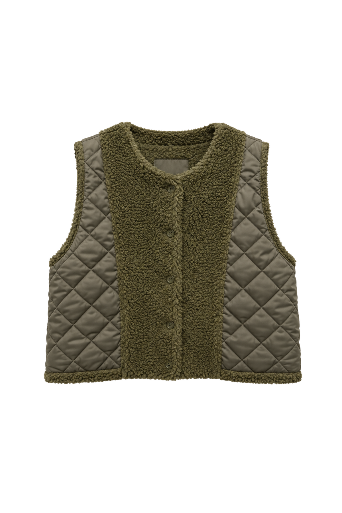 REVERSIBLE TEDDY JACKET KAKI